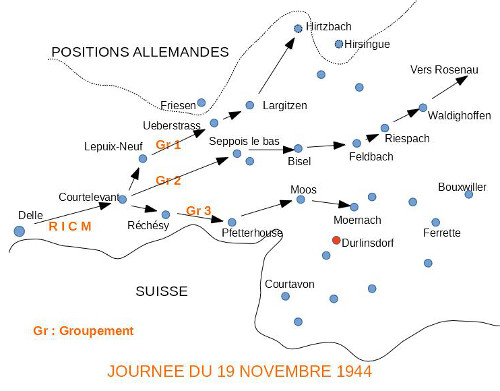 Premières pénétrations des groupements en Alsace