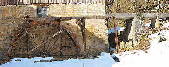 Etat actuel de la roue de l'ancien moulin Meister